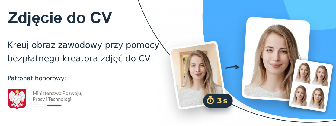 Plakat zdjęcie do CV